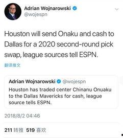 爆料火箭最新交易信息